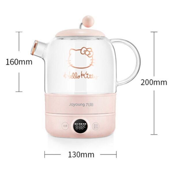 0.8L Portable Glass Electric Kettle 220V Household Health Pot Automatic Electric Mini Water Kettle Cute Portable Outdoor Tea Pot - Image 6