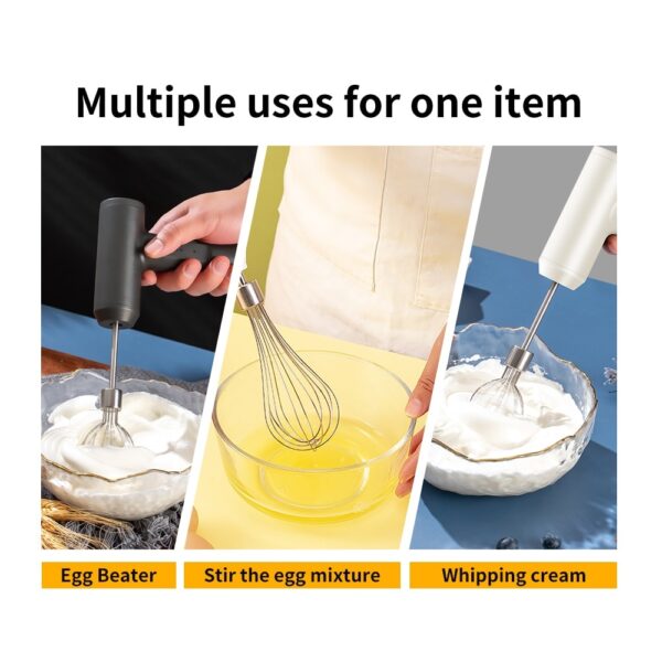 1 PCS Wireless Electric Food Mixer Portable 3 Speeds Egg Beater Baking Dough Cake Cream Mixer Kitchen Tools - Image 2