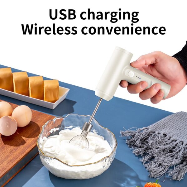 1 PCS Wireless Electric Food Mixer Portable 3 Speeds Egg Beater Baking Dough Cake Cream Mixer Kitchen Tools - Image 3