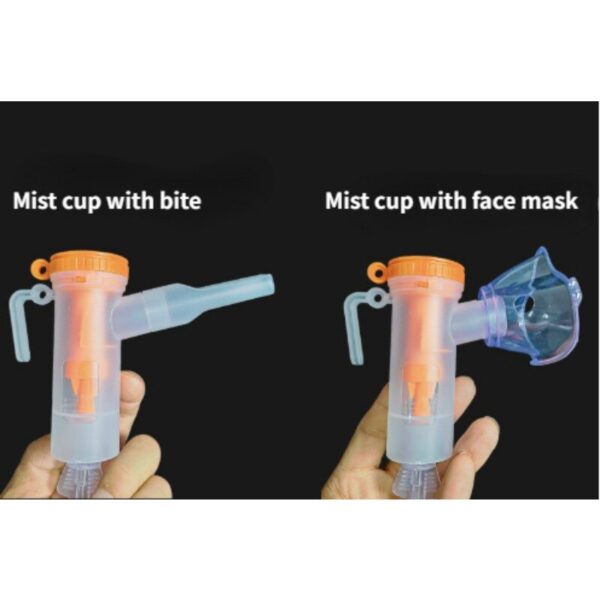 1 Set Nebulizer Mask Portable Atomizing Inhaler Compressor Children Adult Household Nebulizer Cup Filter Universal Bite Kits - Image 4