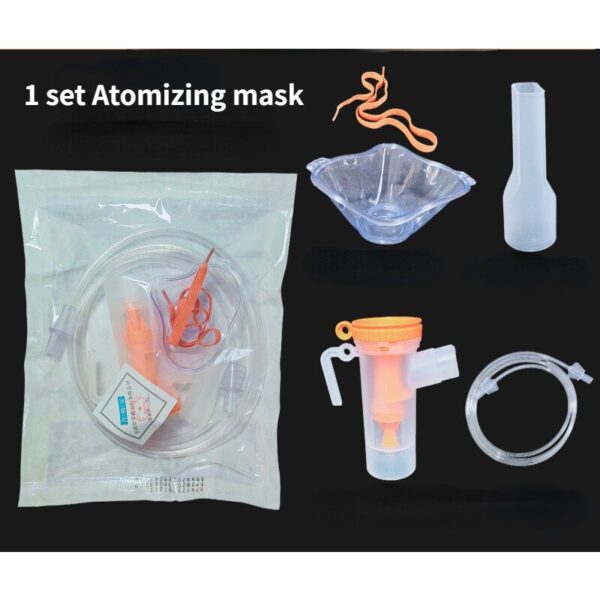 1 Set Nebulizer Mask Portable Atomizing Inhaler Compressor Children Adult Household Nebulizer Cup Filter Universal Bite Kits