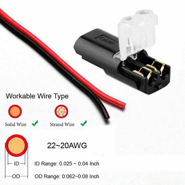 10-50pcs 2 Pin Way Plug Car Waterproof Electrical Connector Wire Cable Automotive Electrical Connector Strip Terminal Connection - Image 5