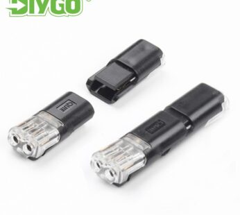 10PCS Fast Pluggable Wire Connector 2Pin Splice Electrical Cable Crimp Terminals For Wires Wiring LED Car Connectors 22-20AWG