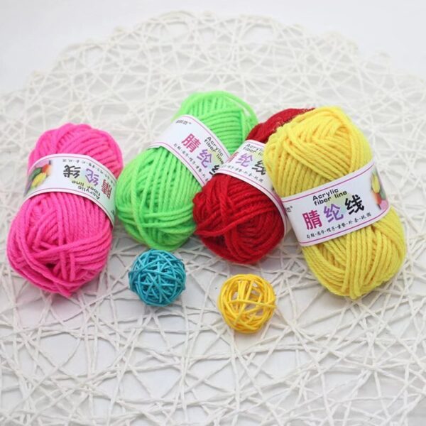 12pcs Multicolor Yarn Knitting Supplies , Crochet Craft For Crocheting And Knitting Yarn Starter Kit For Beginners - Image 5