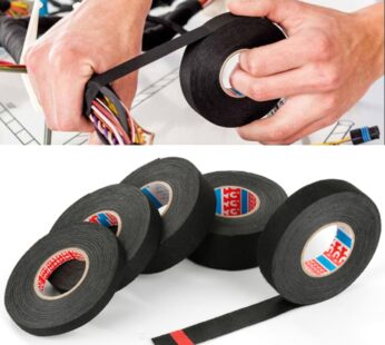 15 Meter Heat Resistant Flame Retardant Tape Adhesive Cloth Electrical Heat Tape For Car Cable Harness Wiring Loom Protection