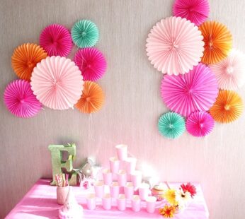 15cm 20cm 25cm 30cm 40cm Tissue Paper Fans Pinwheels Hanging Flower Paper Crafts for Baby Showers Wedding Party Decoration