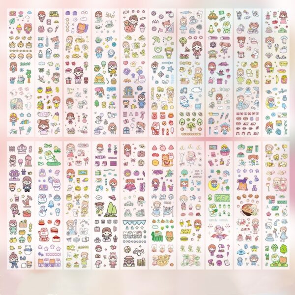 20 Sheets Waterproof Stickers for Kids Toddlers 1000 Vivid Children Stickers Boys Girls Teachers Reward Craft Scrapbook Gift - Image 3