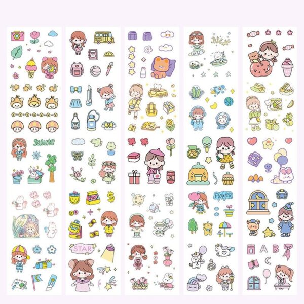 20 Sheets Waterproof Stickers for Kids Toddlers 1000 Vivid Children Stickers Boys Girls Teachers Reward Craft Scrapbook Gift