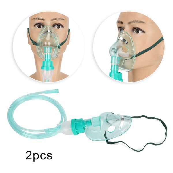 2pcs Disposable Compressed Nebulizer Face Shield Portable Household Atomizer Face Cover Child Adult Oxygen Mask Oxygen Machine - Image 2