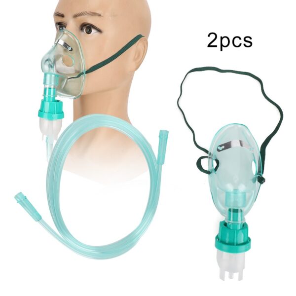 2pcs Disposable Compressed Nebulizer Face Shield Portable Household Atomizer Face Cover Child Adult Oxygen Mask Oxygen Machine - Image 3