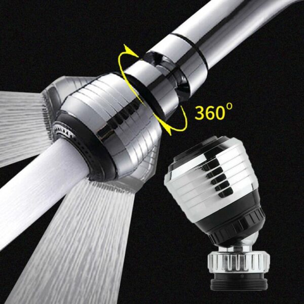 360 Rotate Swivel Water Saving Tap Aerator Faucet Nozzle Filter Kitchen 24 External Thread / 22 Internal Thread - Image 5