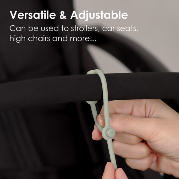 4 Pcs Toy Safety Straps Soft Silicone Teething Chain Adjustable Infant Nipple Holder Dummy Clip Stroller Baby Accessories - Image 2