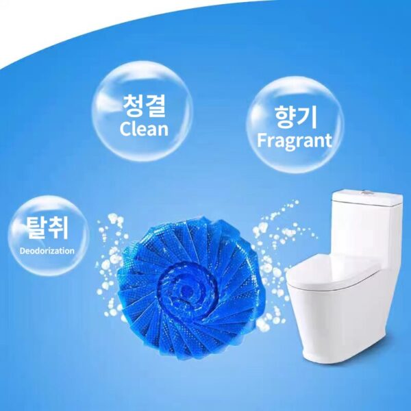 40pcs Blue Bubble Home Deodorizer Toilet Cleaner Cleaning Toilet Automatic Bathroom Supplies - Image 2