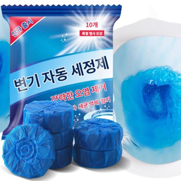 40pcs Blue Bubble Home Deodorizer Toilet Cleaner Cleaning Toilet Automatic Bathroom Supplies - Image 3