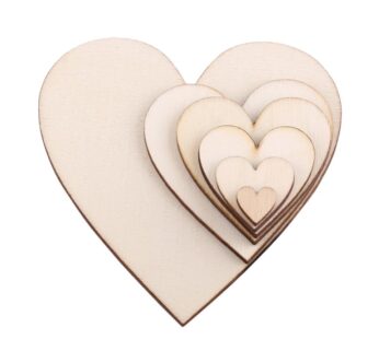 50/100/200 pcs Blank Love Heart Wood Slices Discs Unfinished Natural DIY Crafts Supplies Wedding Love Heart Handmade Decorative