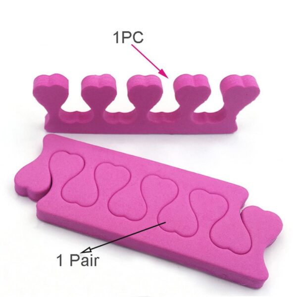 5Pair Nail Art Toes Separators Soft Sponge Fingers Foots Beauty Tools Dividers Polish Manicure Pedicure Professional Feet Care - Image 4