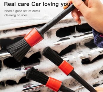 5pcs Car Wash Brush Soft Brush Detail Brush Automotive Interior Cleaning Tools Air Conditioner Air Outlet Cleaning Brush