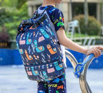 Children Waterproof Swimming Backpack Kids Outdoor Pool Beach Backpack Combo Dry Wet Bags Adjustable Sports Storage Bag Dropship