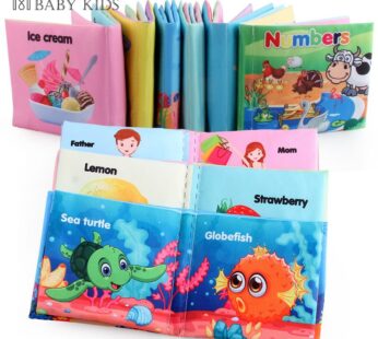 Cloth Book Toddler Soft Baby Books Rustle Sound Baby Quiet Books Infant Early Learning Educational Toys 0 -12 Months Tear-proof