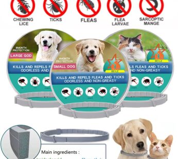 Dog Anti Flea And Ticks Cats Collar Pet 8Month Protection Retractable Pet Collars For Puppy Cat Large Dogs Accessories