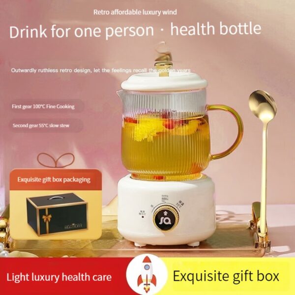 Health preservation pot, multi-functional household office constant temperature pot, small glass fully automatic medicine pot, t