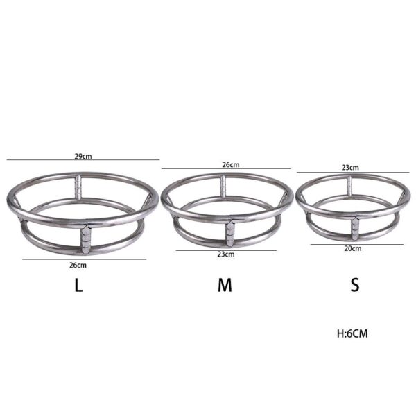 Home Wok Rack Double Insulation Heat Resistant Anti-scald Rack Thick Stainless Steel Round Shelf Kitchen Supplies - Image 6