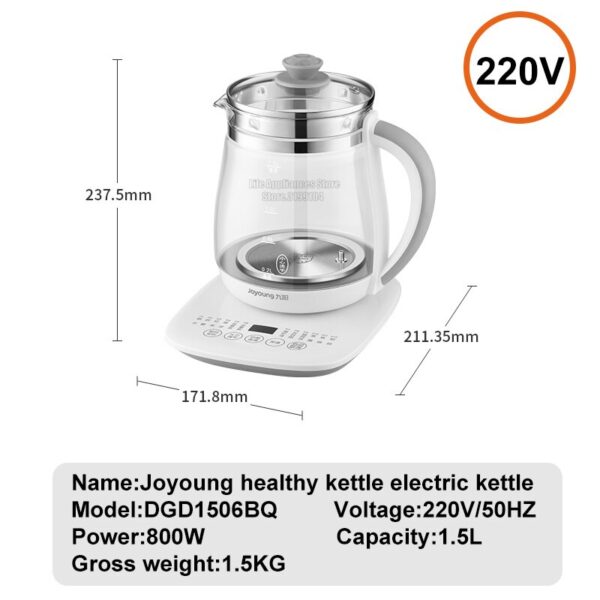 Joyoung Electric Kettle Household Multifunction Health Pot Adjustable Firepower Temperature Tea Dessert 220V Home Appliances - Image 6