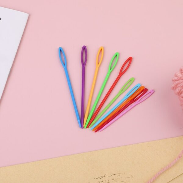 KRABALL Crochet Hooks Set Soft Handle Crochet Weave Knitting Needles Kit Needle Set Weave Craft Tools With Bag - Image 6