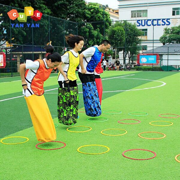 Kids Funny Sports Toy Jumping Bag Jump Ring 10 Circle 10 Connectors Adult Children Group Building Boys Girls Party Outdoor Games - Image 3