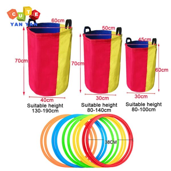 Kids Funny Sports Toy Jumping Bag Jump Ring 10 Circle 10 Connectors Adult Children Group Building Boys Girls Party Outdoor Games - Image 6