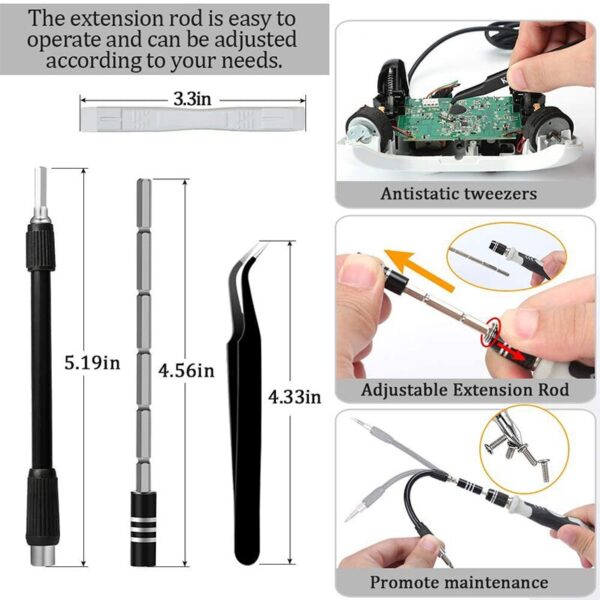 Screwdriver Tool Set Phone Computer Maintenance Disassembly Tool Multifunctional Manual Screwdriver Set 122 in 1 Or 138 in 1 - Image 4