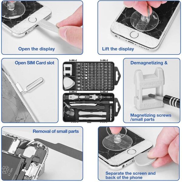 Screwdriver Tool Set Phone Computer Maintenance Disassembly Tool Multifunctional Manual Screwdriver Set 122 in 1 Or 138 in 1 - Image 5