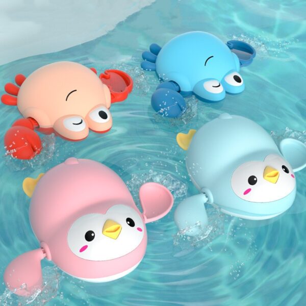 Summer Bath Toys Kids Swimming Clockwork Dolls Play Water Baby Bathing Cute Funny Children Bathroom Shower Bathtub Animals Toy - Image 2