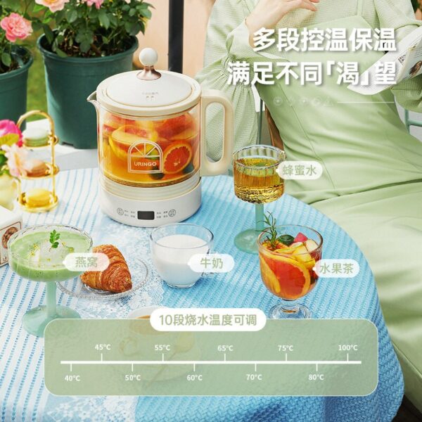 URINGO Health Care Pot YSH03 Household Multifunctional Flower Tea Pot Stew Cup Office Small Tea Pot - Image 2