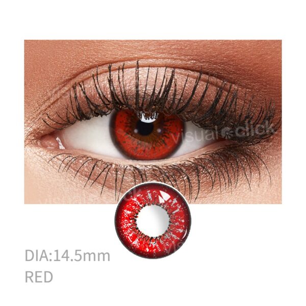 Visual Click Color Contact Lenses For Eyes Anime Cosplay Colored Lenses Blue Red Multi Colored Lenses Contact Lens Beauty Pupils - Image 4