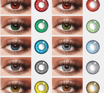 Visual Click Color Contact Lenses For Eyes Anime Cosplay Colored Lenses Blue Red Multi Colored Lenses Contact Lens Beauty Pupils