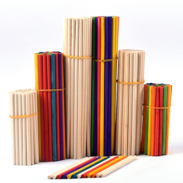 Wooden Craft Sticks Bulk, Wood Sticks for Crafts, Wooden Sticks for Crafting, Wood Dowels for Crafting Wooden Stick - Image 4