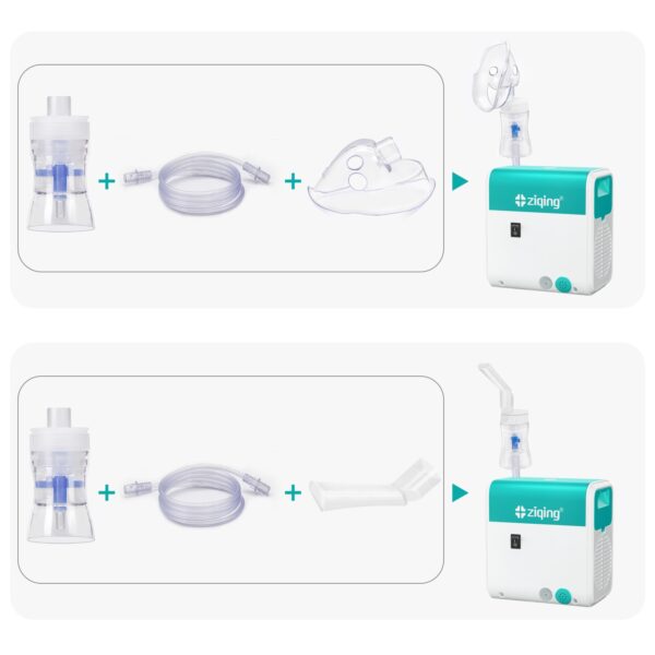 Ziqing Compressor Nebulizer Machine Nebulizador Household Health Monitors Portable Quiet Atomized Humidifier for Adult Child - Image 2